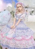 Flowers and Pearl Box -Little Twin Stars- Gorgeous Sweet Lolita OP Dress, JSK, Blouse and Accessories