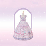 Flowers and Pearl Box -Little Twin Stars- Gorgeous Sweet Lolita OP Dress, JSK, Blouse and Accessories