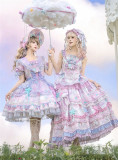 Flowers and Pearl Box -Little Twin Stars- Gorgeous Sweet Lolita OP Dress, JSK, Blouse and Accessories