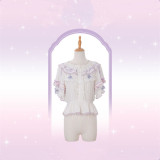 Flowers and Pearl Box -Little Twin Stars- Gorgeous Sweet Lolita OP Dress, JSK, Blouse and Accessories