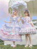 Flowers and Pearl Box -Little Twin Stars- Gorgeous Sweet Lolita OP Dress, JSK, Blouse and Accessories