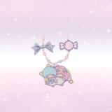 Flowers and Pearl Box -Little Twin Stars- Gorgeous Sweet Lolita OP Dress, JSK, Blouse and Accessories