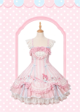 Flowers and Pearl Box -My Melody- Gorgeous Embroidered Sweet Lolita OP Dress, JSK and Accessories