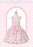Flowers and Pearl Box -My Melody- Gorgeous Embroidered Sweet Lolita OP Dress, JSK and Accessories