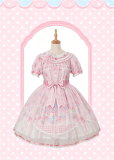 Flowers and Pearl Box -My Melody- Gorgeous Embroidered Sweet Lolita OP Dress, JSK and Accessories