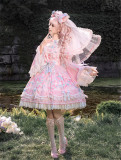 Flowers and Pearl Box -My Melody- Gorgeous Embroidered Sweet Lolita OP Dress, JSK and Accessories