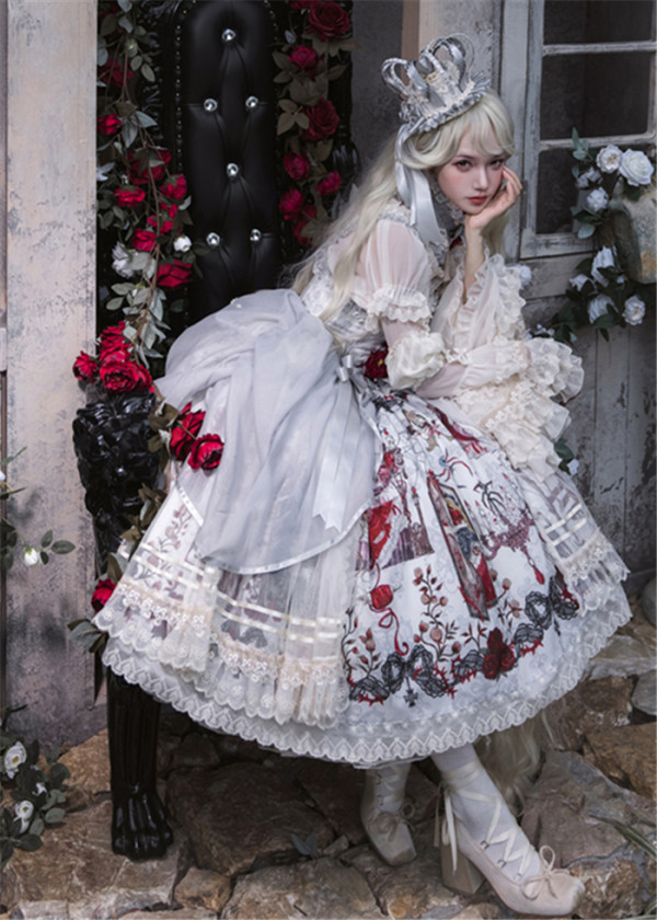 Forest Fairy Tale -Sleeping Beauty- Classic Lolita JSK, Blouse and Accessories