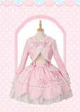 Flowers and Pearl Box -My Melody- Gorgeous Embroidered Sweet Lolita OP Dress, JSK and Accessories