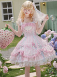 Flowers and Pearl Box -My Melody- Gorgeous Embroidered Sweet Lolita OP Dress, JSK and Accessories