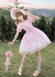 Flowers and Pearl Box -My Melody- Gorgeous Embroidered Sweet Lolita OP Dress, JSK and Accessories