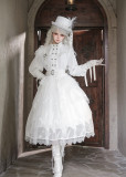 Milu Orig -Fallen Plume- Boystyle Military Ouji Embroidery Dress, Jacket, Blouse, Skirt and Accessory Set