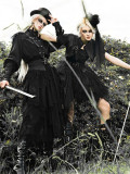 Milu Orig -Fallen Plume- Boystyle Military Ouji Embroidery Dress, Jacket, Blouse, Skirt and Accessory Set