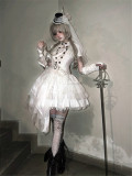 Milu Orig -Fallen Plume- Boystyle Military Ouji Embroidery Dress, Jacket, Blouse, Skirt and Accessory Set