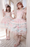 Dream Land -Candy Tribe- Cake Sweet Lolita JSK, OP Dress, Blouse and Accessories