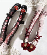 Red Maria -Iris Alice- Sweet Christmas Lolita Tights