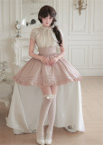 Withpuji -Senna- Daily Wear Elegant Casual Simple Lolita OP Dress with Scrunchie
