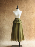 Forest Wardrobe -Dream Isle Forest- French Retro Vintage Classic Daily Wear Casual Simple Lolita Topwear and Skirt Set