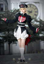 Ribs and Heart - Gothic Ouji Boystyle Prince Lolita Tailing Jacket, Blouse, Bloomer and Hat