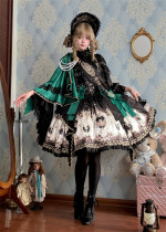 Ornate Soul -Louvre Treasures- Embroidered Classic Lolita JSK, Blouse, Cape and Accessories