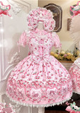 Strawberry Deer - Retro Vintage Doll Sweet Lolita OP Dress and Accessories