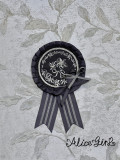 Alice Girl -Victorian Duke- Retro Elegant Classic Lolita Hat and Embroidered Badge