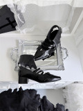 Gururu -Eternal Night Witch- Low Heeel Pointed Toe Genuine Leather Halloween Gothic Witch Lolita Shoes