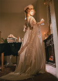 Queen Swords -Aeloti's Love Poem- High Waist Painting Palace Empire Retro Classic Vintage Lolita OP Dress, Shawl and Bag