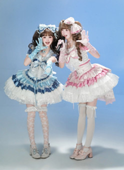 Morning Star - Magic Girl Idol Singing Stage Sweet Lolita Dress Full Set
