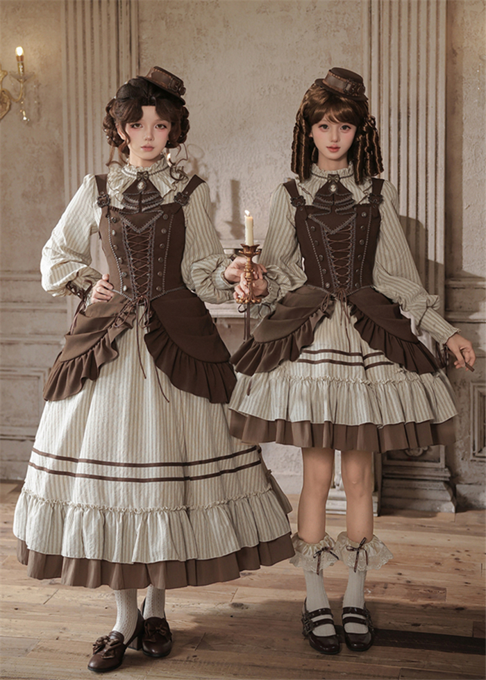 US$ 102.99 - Withpuji -At Sunset- Ruffle Classic Lolita Dress Set