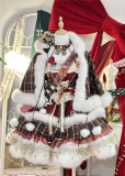 Passionate Snow Night - New Year Christmas Sweet Lolita JSK, Cape, Fur Petticoat and Accessories