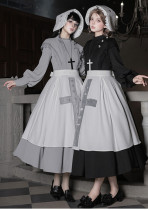 Withpuji -Moon Phases- Gothic Lolita Dress Set and Bonnet
