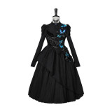 Para Circus -Cabinet of Curiosities II- Stand Collar Gothic Daily Wear Simple Casual Butterfly Lolita OP Dress