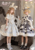 Dream Land -Bunny Dumpling- Doll Christmas Sweet Winter Lolita JSK, Rabbit Hooded Cape and Accessories
