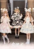 Dream Land -Bunny Dumpling- Doll Christmas Sweet Winter Lolita JSK, Rabbit Hooded Cape and Accessories