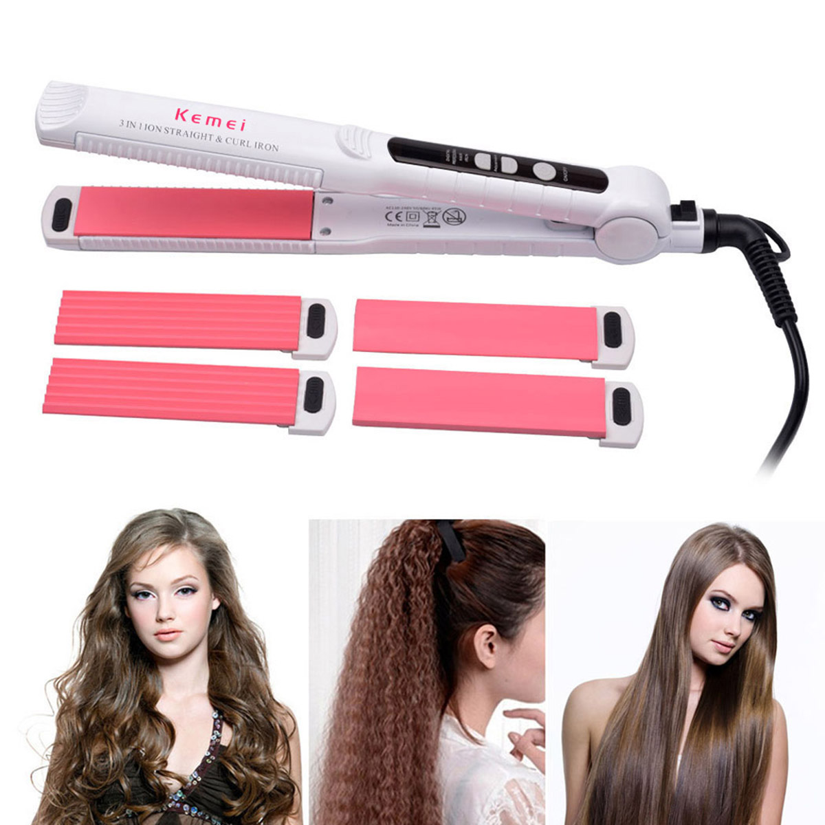 corrugated hair iron