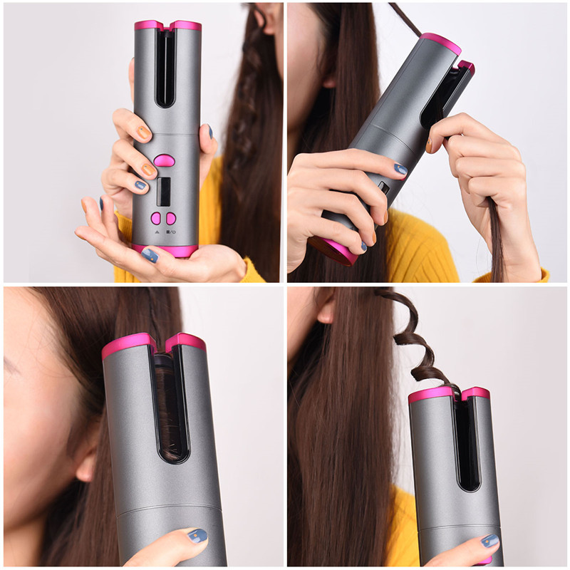 cordless rotating hair brush