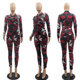 Fashion Sports And Leisure Colorful Two-piece Suit