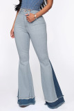 Fashion Casual Washed Big Flared Jeans