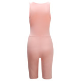2020 Summer Women Solid Color Sport Tight Rompers