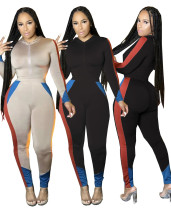 Women Long Sleeve Zipper Hoodies Bodycon Pants Fitness Suits