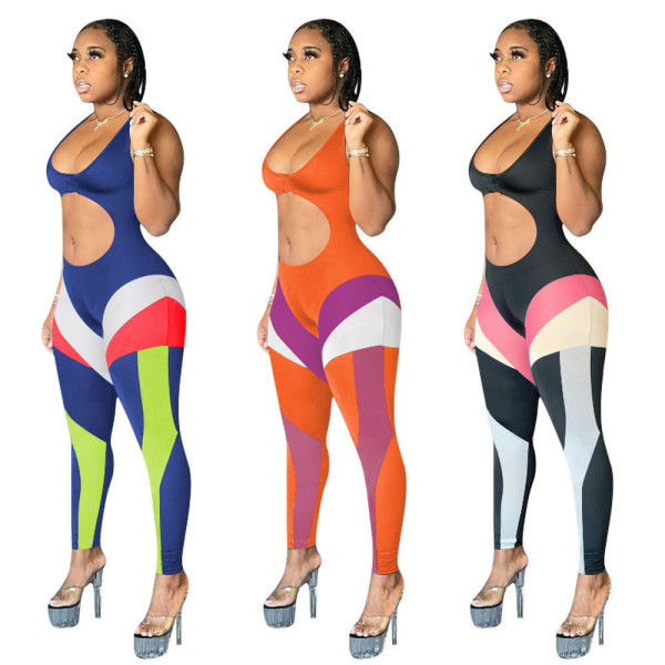 Printed Muscle Sports Jumpsuit Trousers