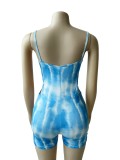 Simple And Fashionable All-Match Hollow Tie-Dye Jumpsuit