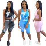 High Waist Fitness Pants Sports Suit Gym Workout Clothes