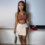 Summer Sleeveless Backless Sexy Mini Dress