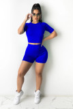 Spring And Summer Tight Sports Apron Exposed Two-Piece Suit