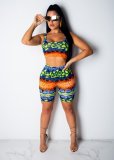 Fashion Printed Casual Suit Sports Yoga Suit Women