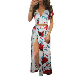 Classic Floral Hot Sale Dress Two-Piece Suit