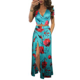 Classic Floral Hot Sale Dress Two-Piece Suit