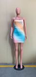 Fashion Positioning Tie-Dye Print Mini Dress