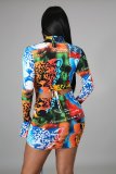 Sexy Fashion Personality Printing Four-Piece Suit